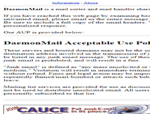 Tablet Screenshot of daemonmail.net